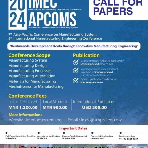 Call For Papers – IMEC – APCOMS 2024